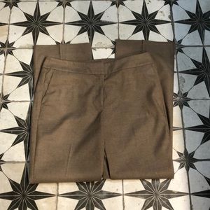 Ann Taylor Factory Brown Straight Leg Pants Size 6